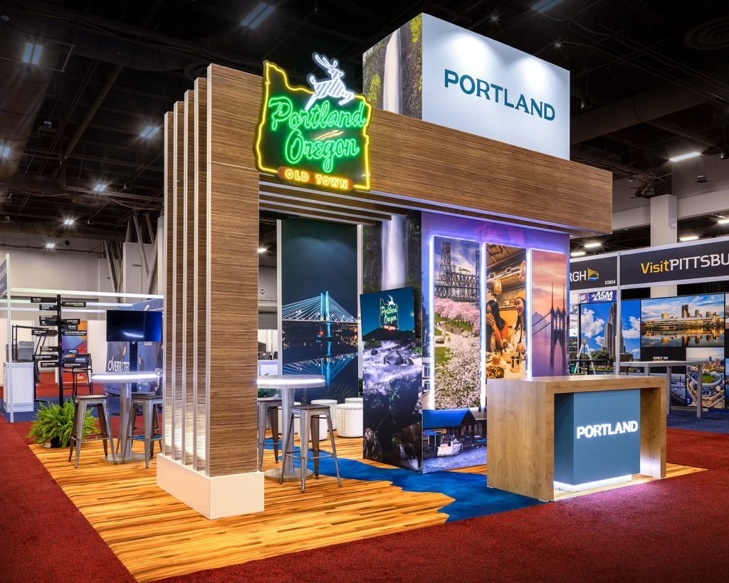 A Plus Fair exhibition stand build
