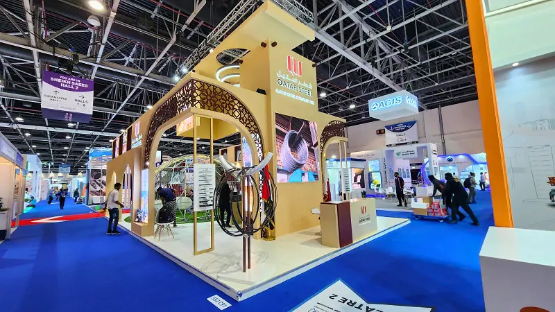 A Plus Fair exhibition stand for Qatar Steel
