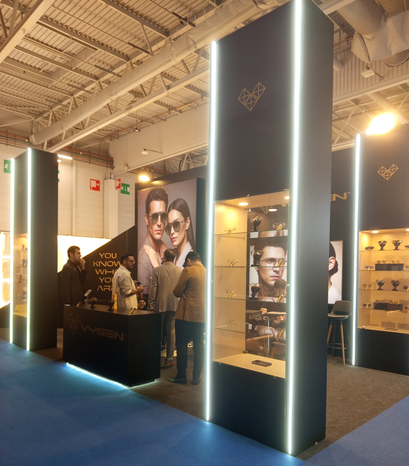 Exhibition booth fabricated and installed by A Plus Fair